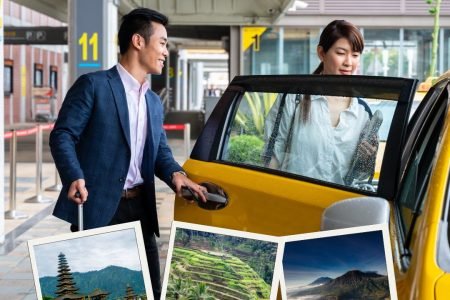 Airport Transfer to Candidasa, Padang Bai, Padma Ubud,  Pacung, Bedugul, Tegalalang, Sebatu, Kintamani